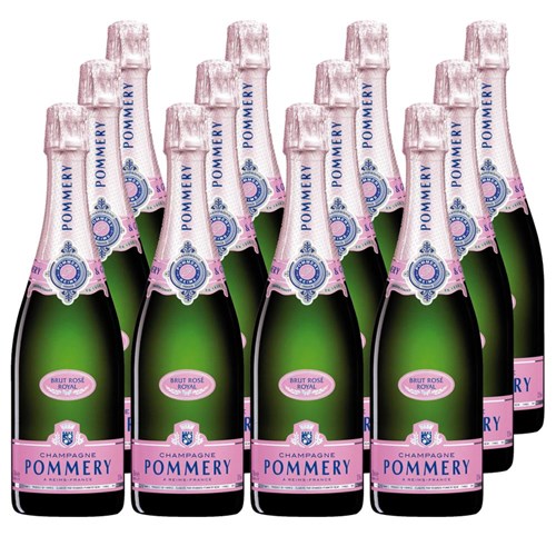 Pommery Rose Brut Champagne 75cl Case of 12 Champagne